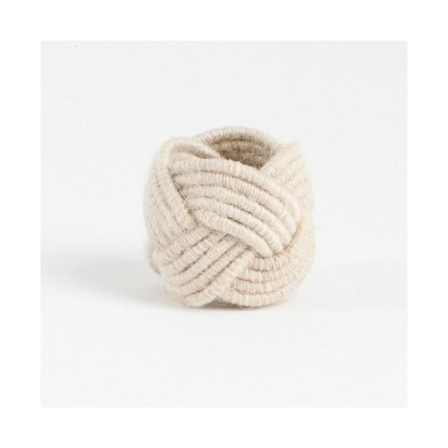 Saro Lifestyle Braided Jute Napkin Ring, Set of 4