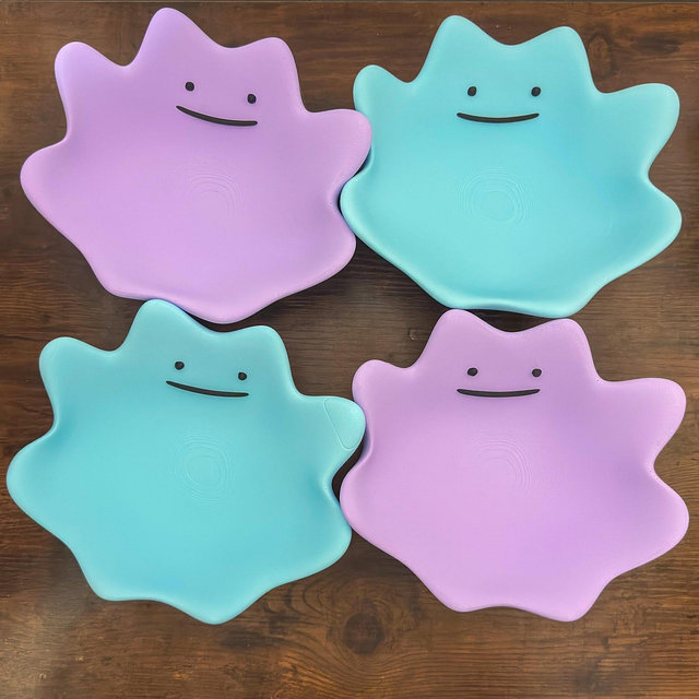Pokémon inspired Ditto Catch-All Tray | Cute Desk Organizer for Keys, Wallet, Jewelry & Everyday Essentials | Handmade Storage Dish| pokepa