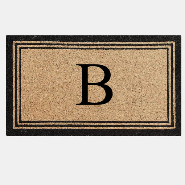 Winston Porter DeHond Pure Natural Coir Non-Slip Outdoor Door Mat & Reviews | Birch Lane