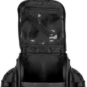 Compact Hanging Toiletry Bag & Organizer | Water Resistant, Mesh Pockets Black