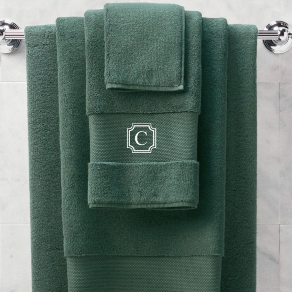 Frontgate Resort Collection™ Bath Sheet, Pine, "C" monogram