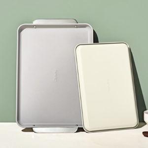 Cream Baking Sheet Duo | Non-Toxic Ceramic Coating
