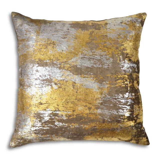 Michael Aram Distressed Metallic Velvet Print Decorative Pillow, 20" x 20"