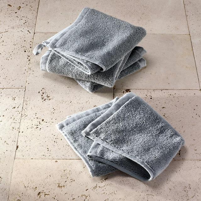 4pk Modal Washcloths Mineral Blue - Casaluna™