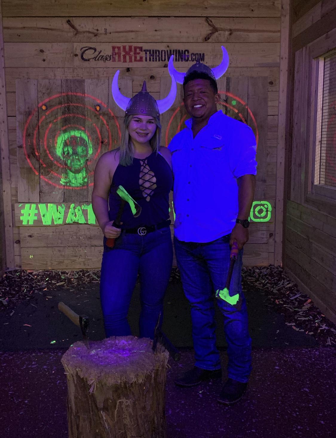 Axe throwing!