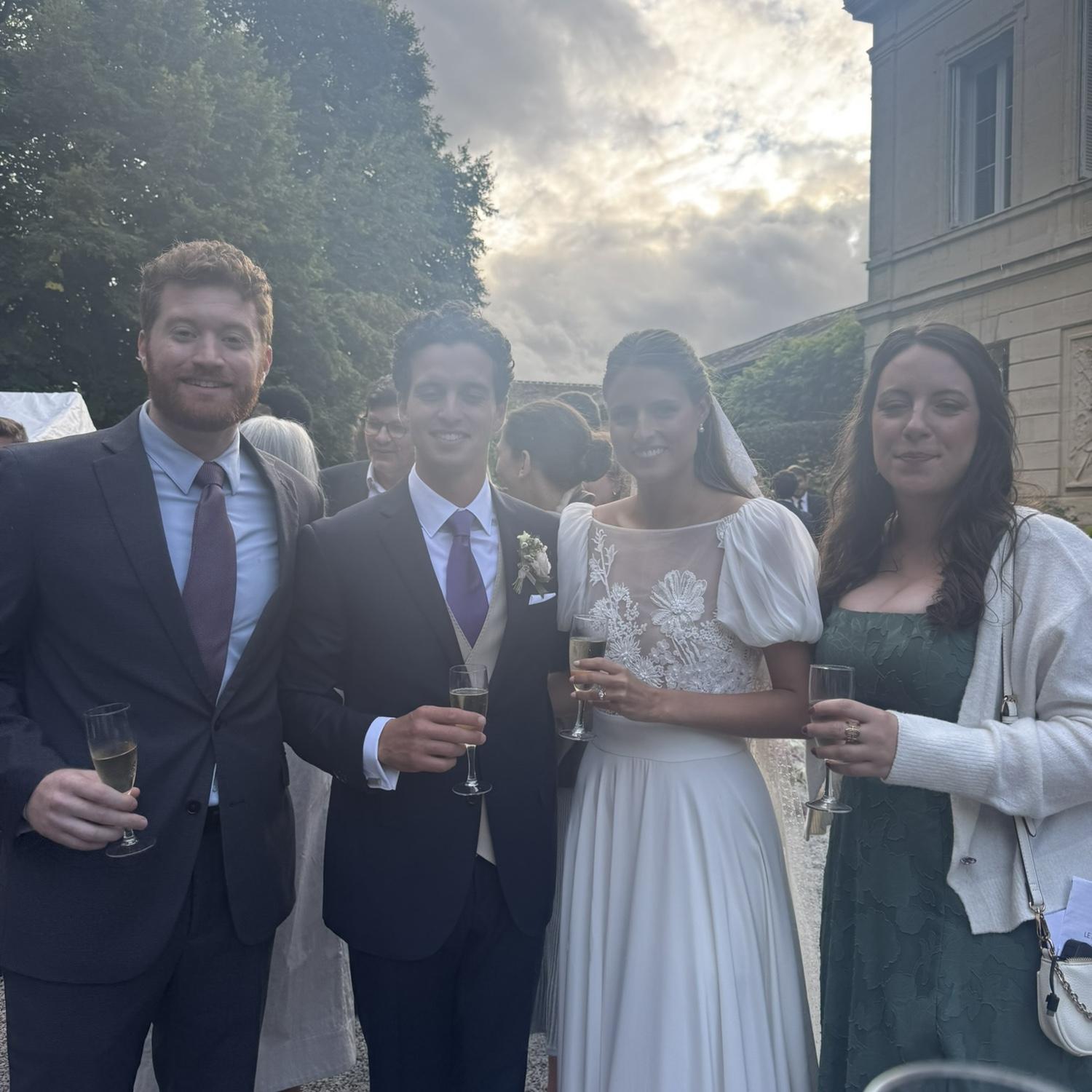 Flew to France the following week to celebrate Grégoire and Kildine Amirat.