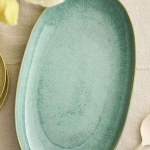 Reactive Glaze Stoneware Serving Tray