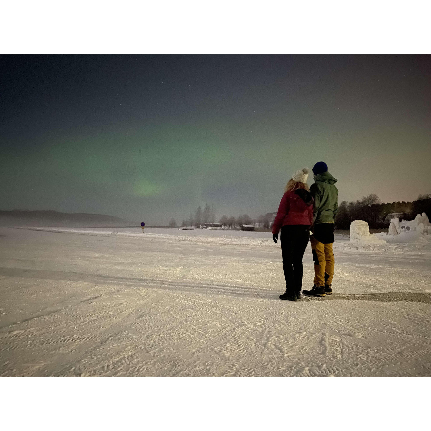 Mesmerized by the northern lights ....