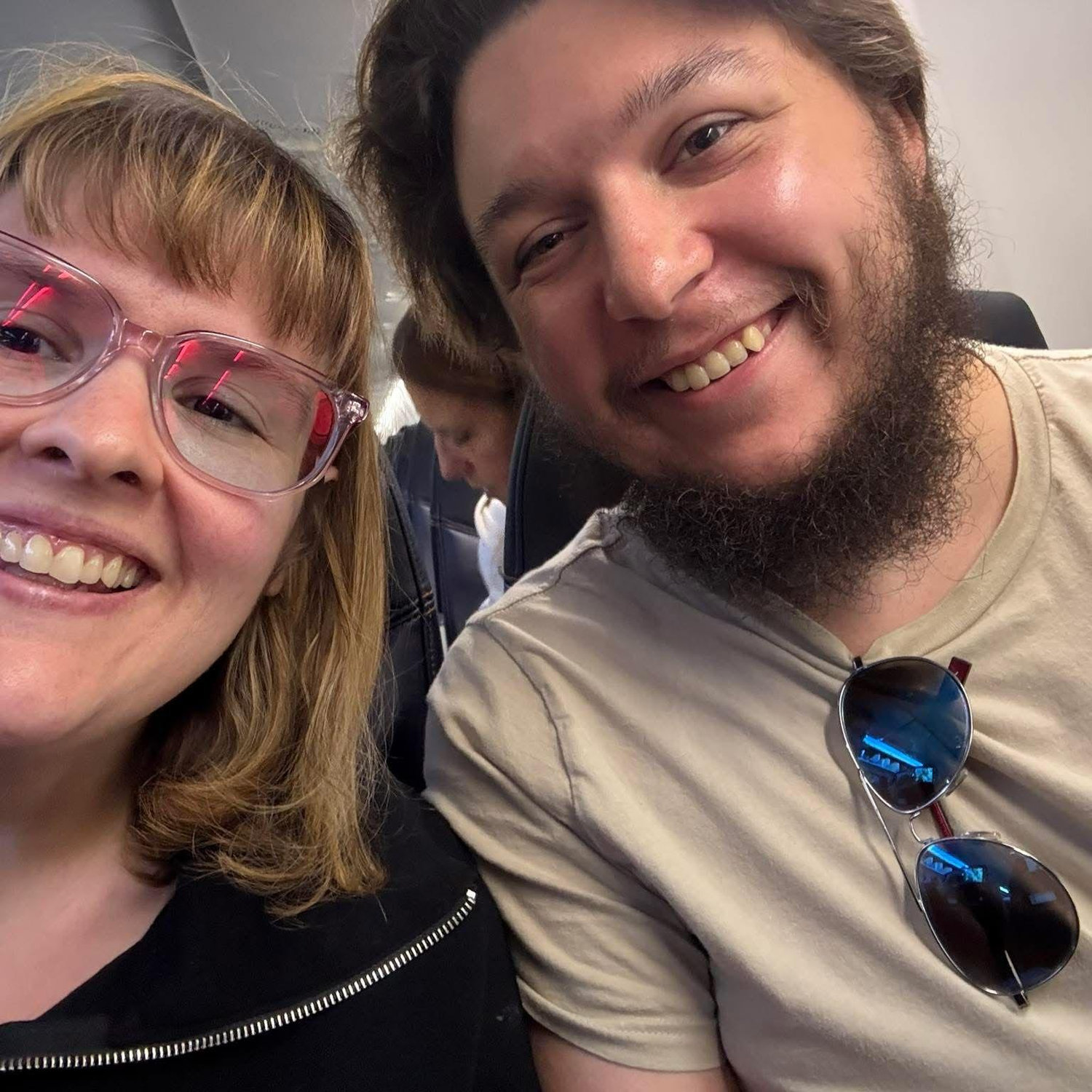 Our first trip to Florida together so I may meet grammy for the first time. <3