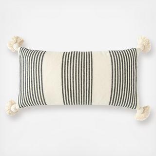 Vertical Stripe Lumbar Throw Pillow