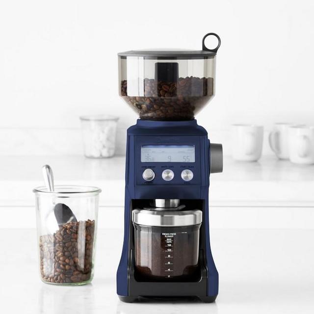 Breville Smart Grinder Pro Conical Burr Grinder, Damson Blue