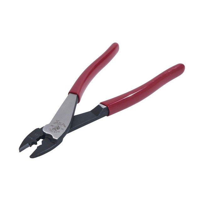 Klein Tools 1005 Cutting / Crimping Tool for 10-22 AWG Terminals and Connectors, Terminal Crimper for Insulated and Non-Insulated Terminals , Red