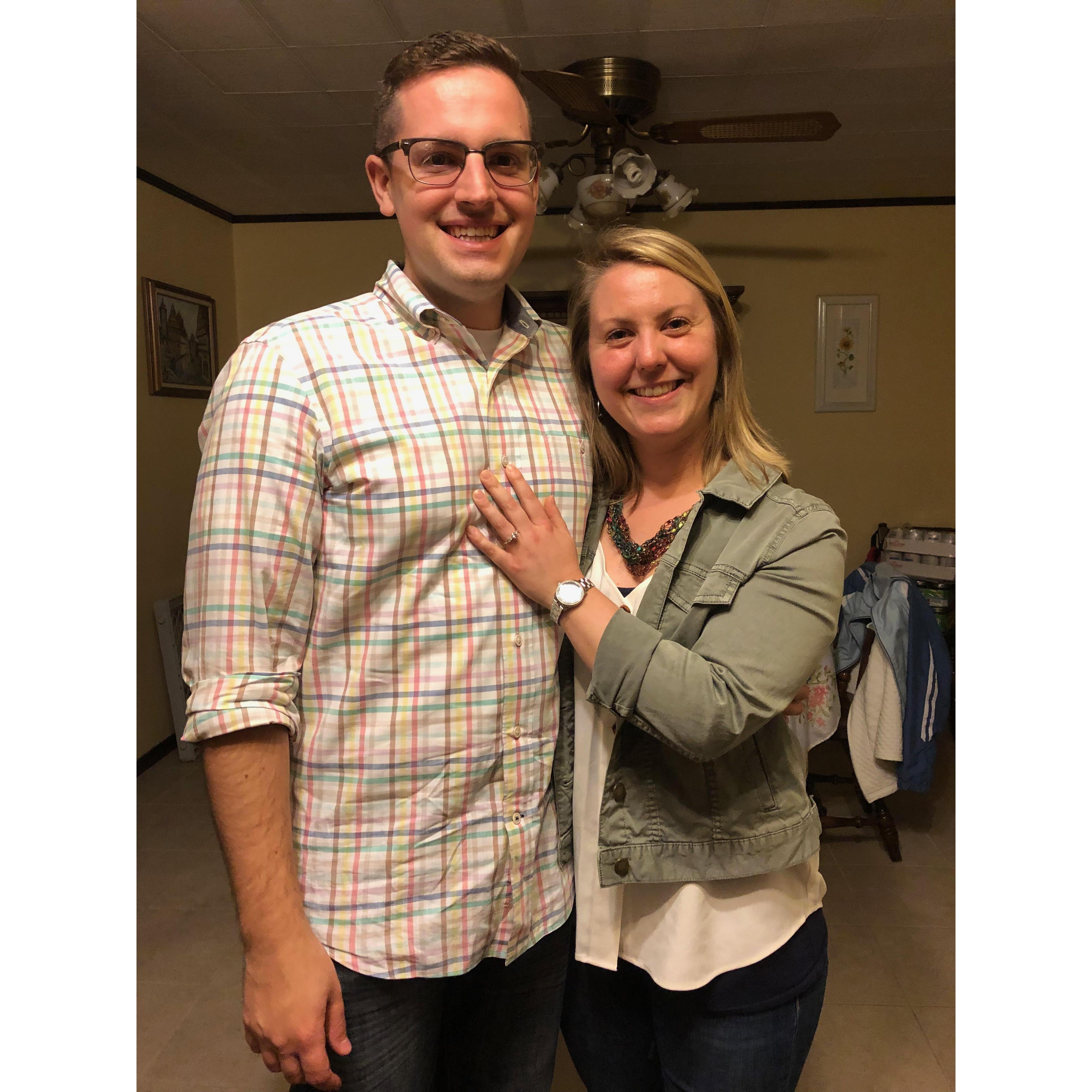 The night of our engagement!!!