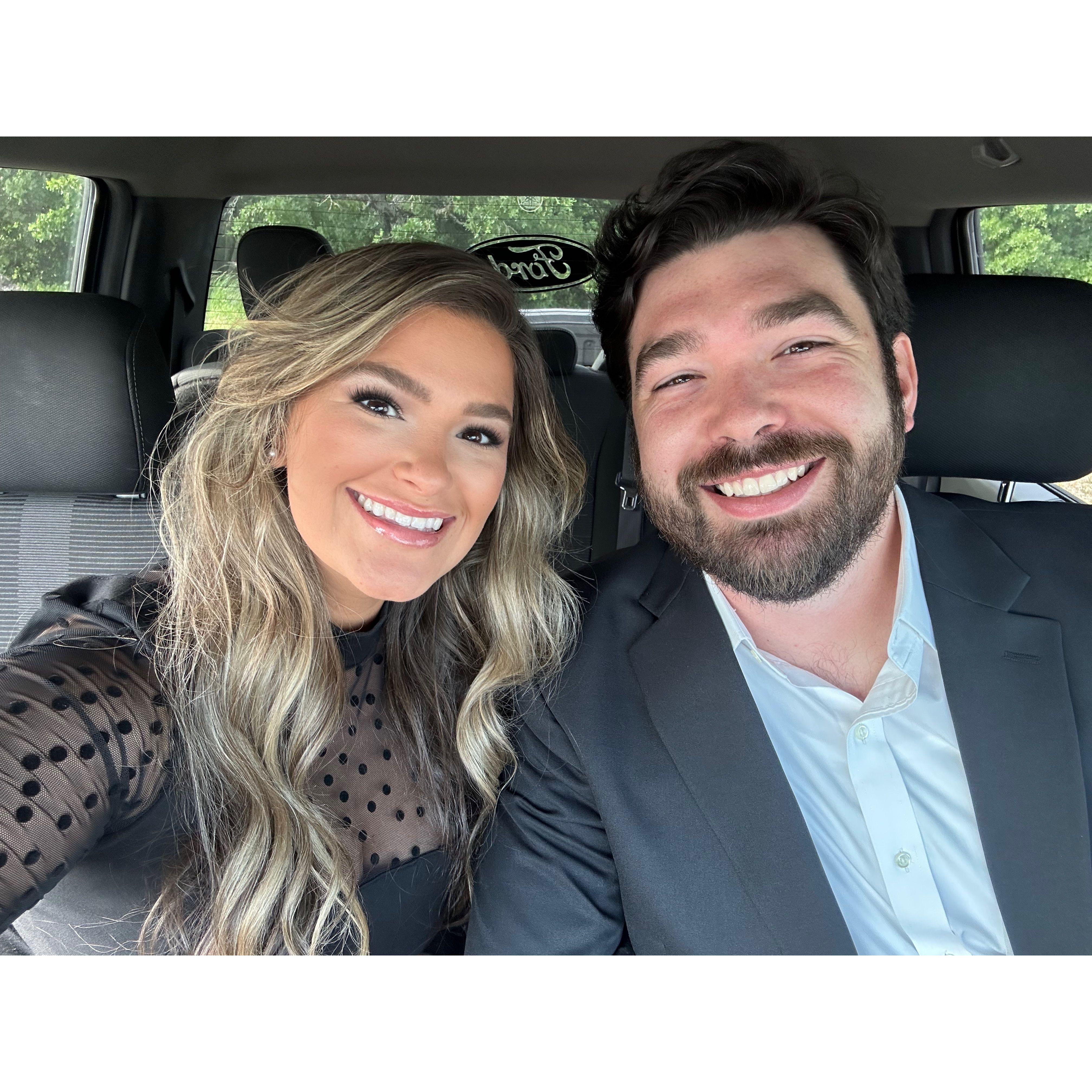 Our first wedding together!