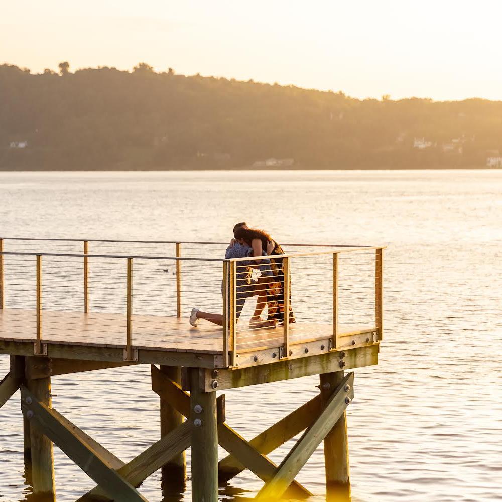 Alex hired a photographer (Kristen Tomkowid with Little But Fierce Photography), who was hidden, to capture moments from our proposal.