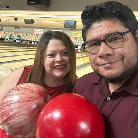 We went bowling for our first Valentine's Date
