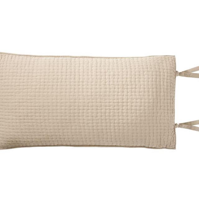 Pick-Stitch Handcrafted Sham, King, Flax