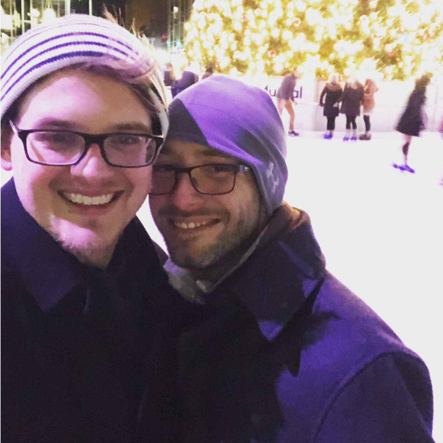 Cam and Drew in Pittsburgh, PA for Christmas 2018.