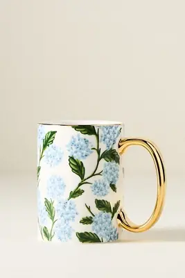 Rifle Paper Co. Hydrangea Printed Porcelain Mug