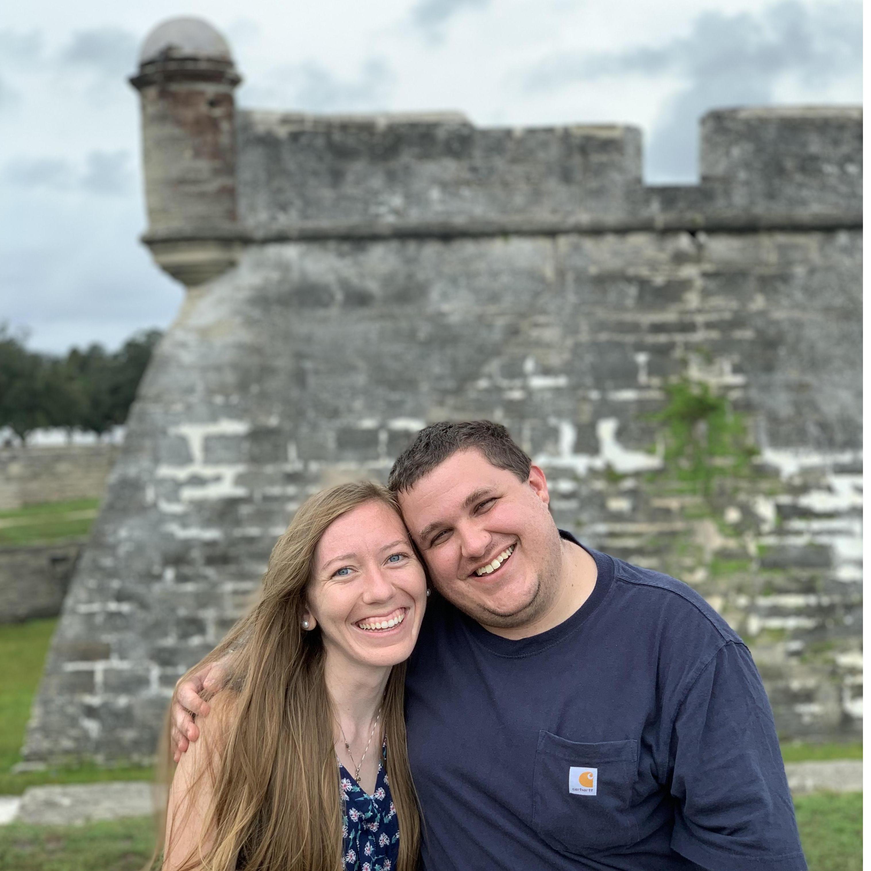In St. Augustine, one of our favorite places to go for a weekend trip!
