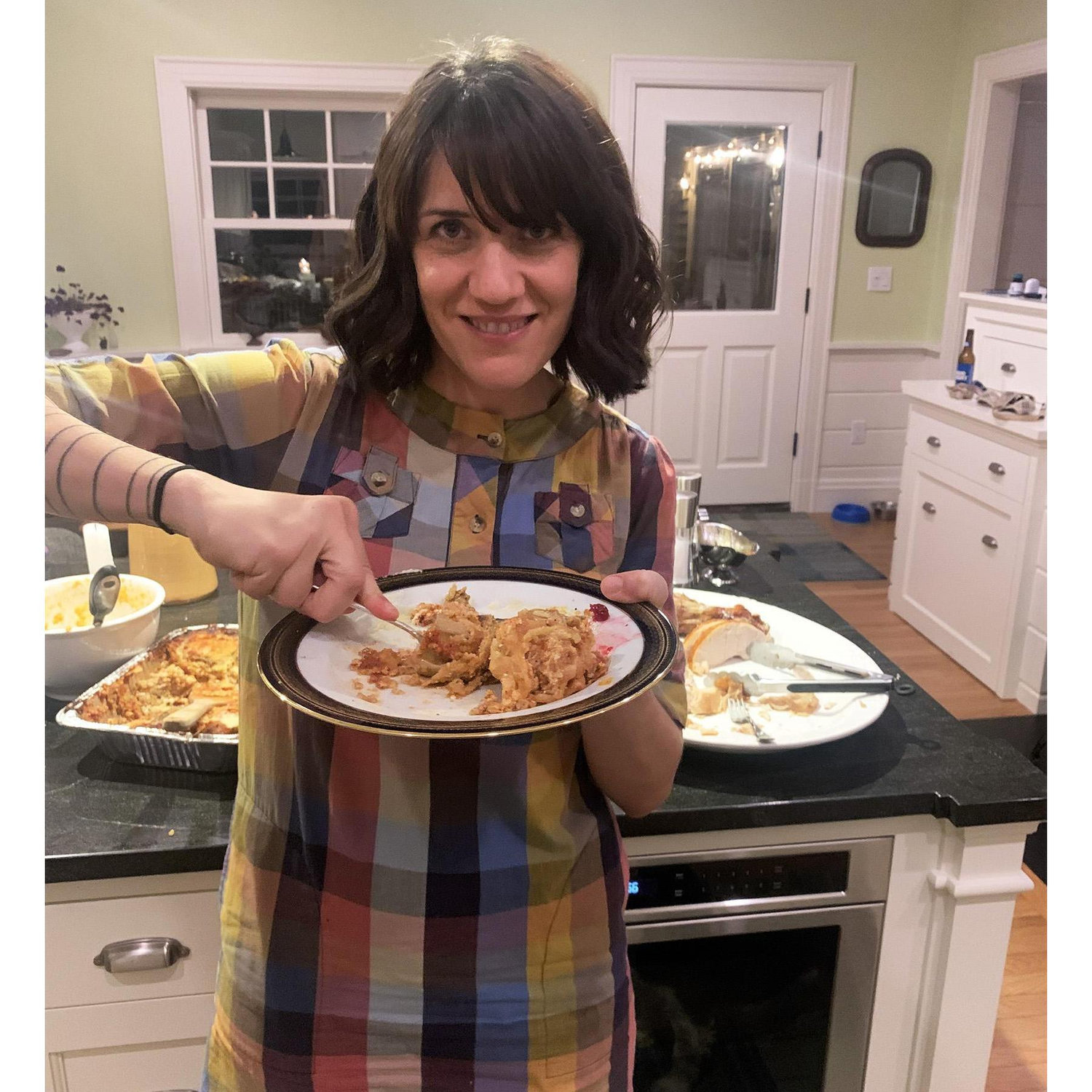 hannah had pie at thanksgiving! it was delicious