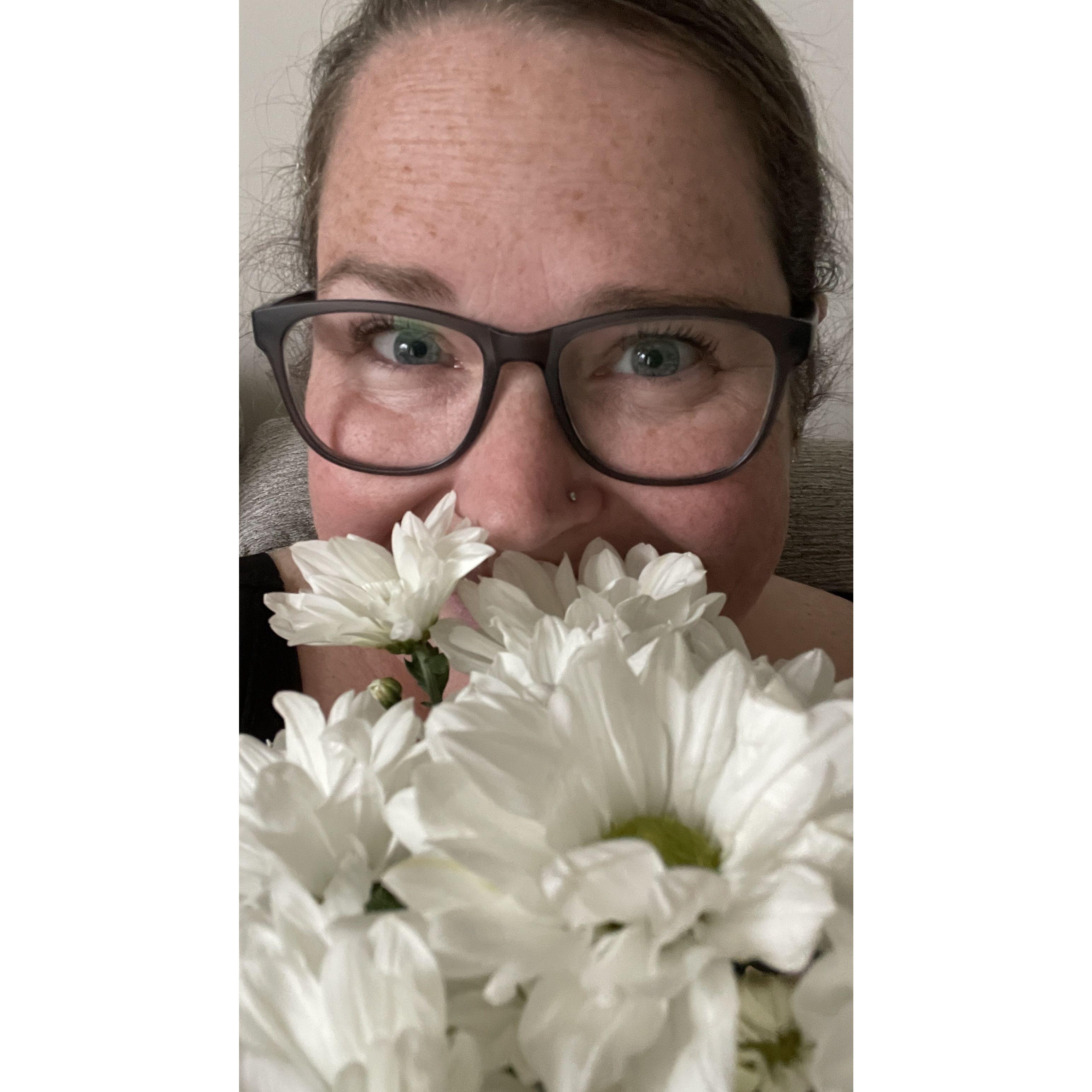 Jenny’s favorite flowers.