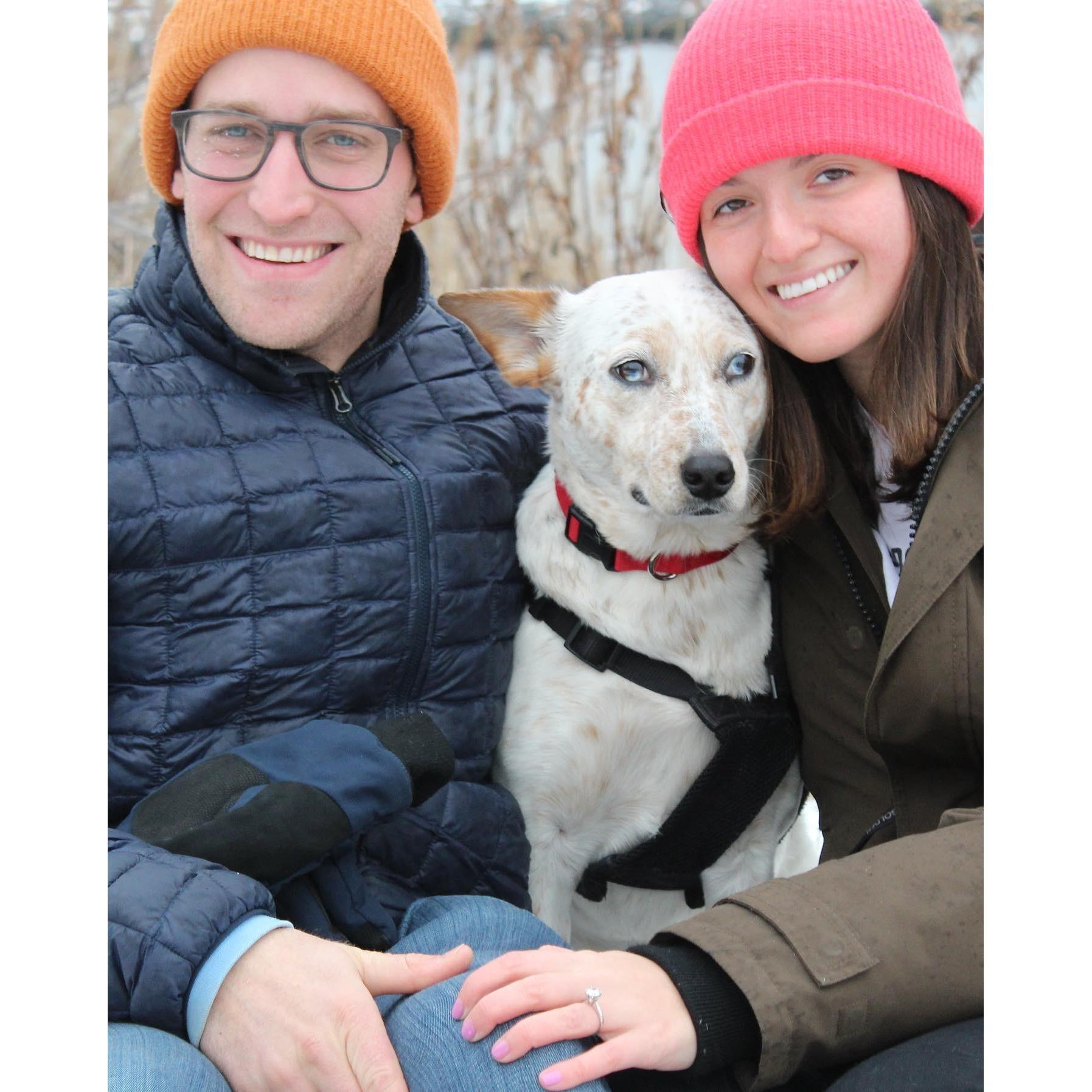 The day we got engaged, Manasquan, NJ