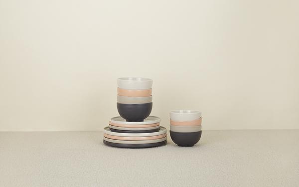SHAKER DINNERWARE - DINNER PLATE, LIGHT GREY