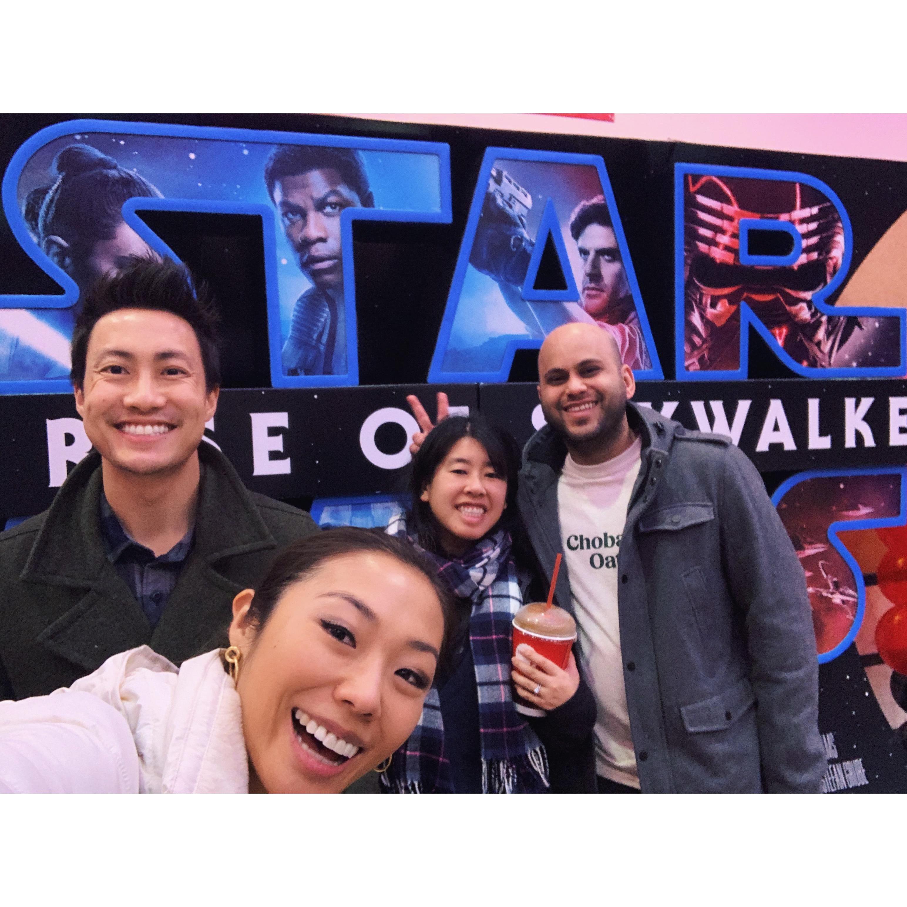 Watched the most recent Star Wars movie with Traci & Matin <3