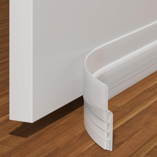 Holikme Door Draft Stopper Weather Stripping Door Seal - 32 inch, Transparent