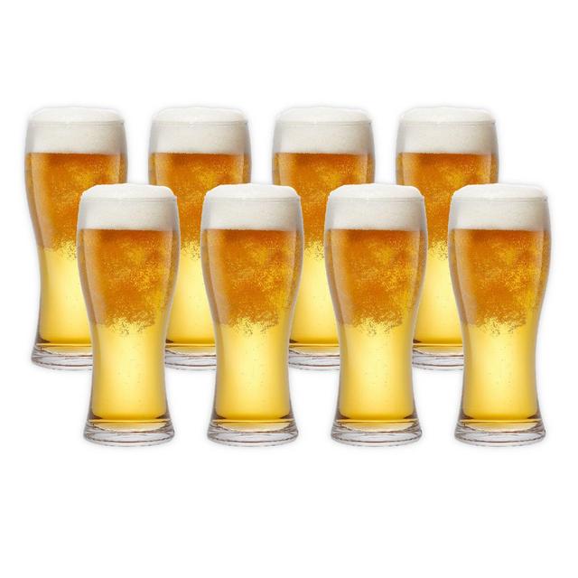 JoyJolt® Callen Pilsner Beer Glasses (Set of 8)