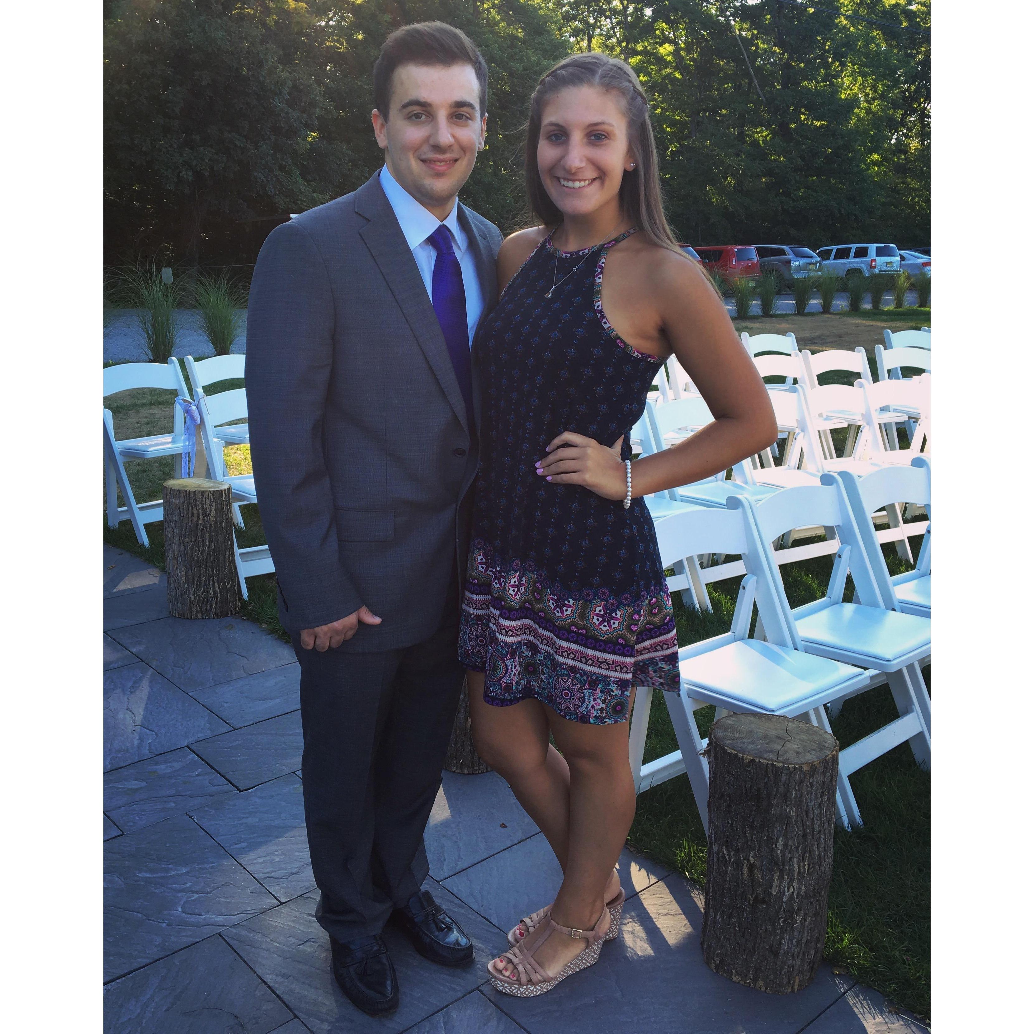 Our first wedding together (Aug 2016)