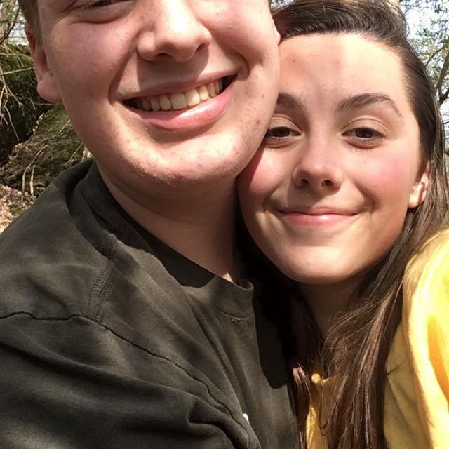 Our first picture as a couple