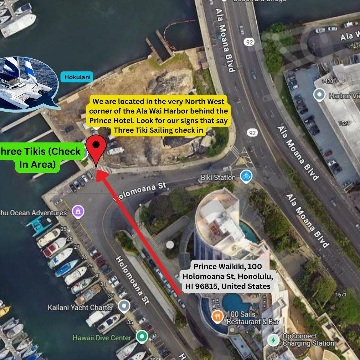 Dock Location for Boarding the Boat