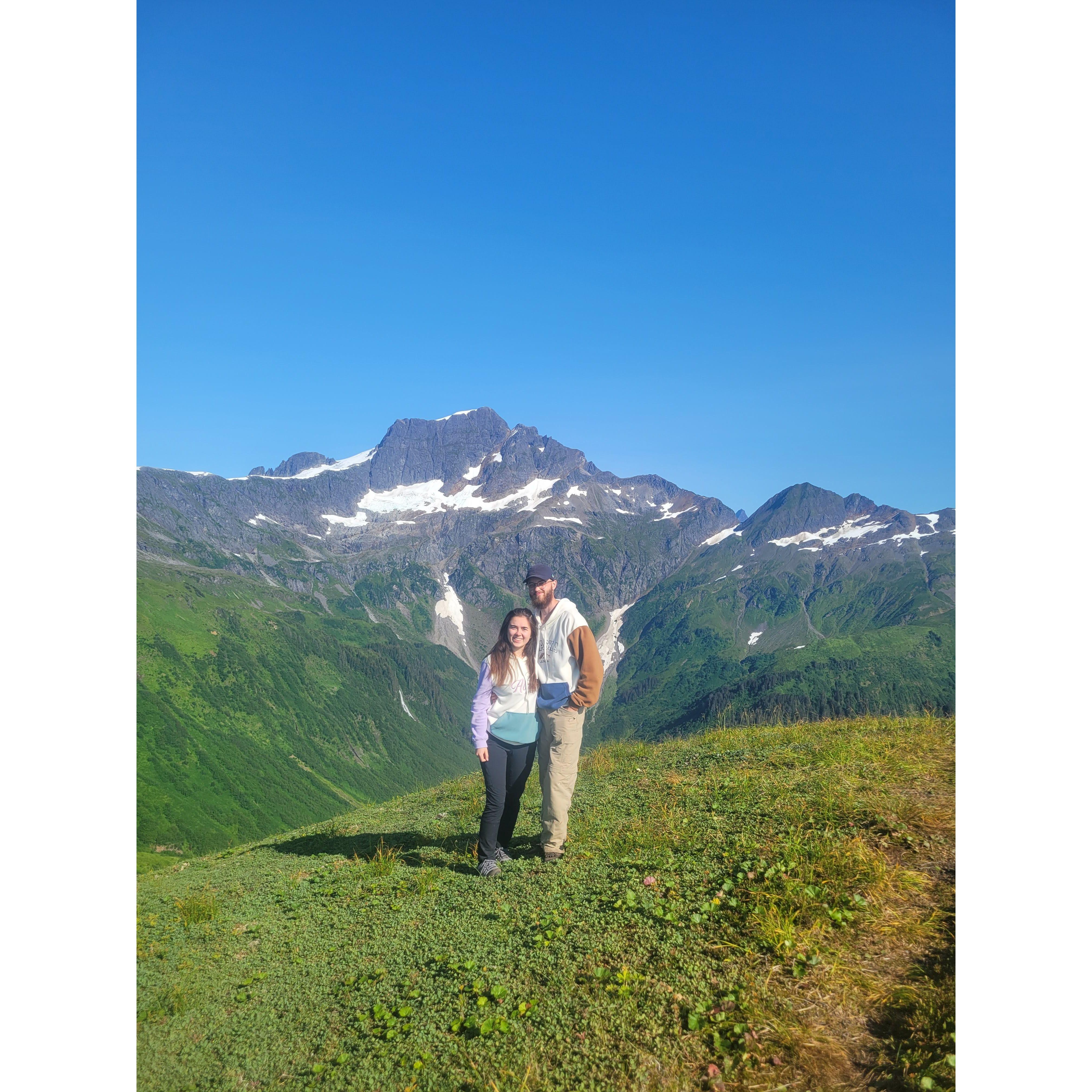 Tabitha visiting Luke in Alaska