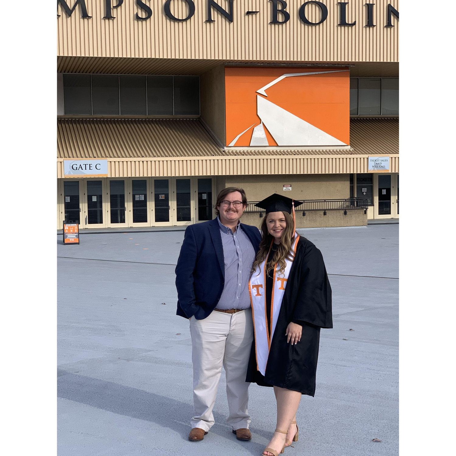 Us at Courtney's graduation from UTK in November 2020