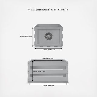 Crosley, Record Storage Crate | Zola