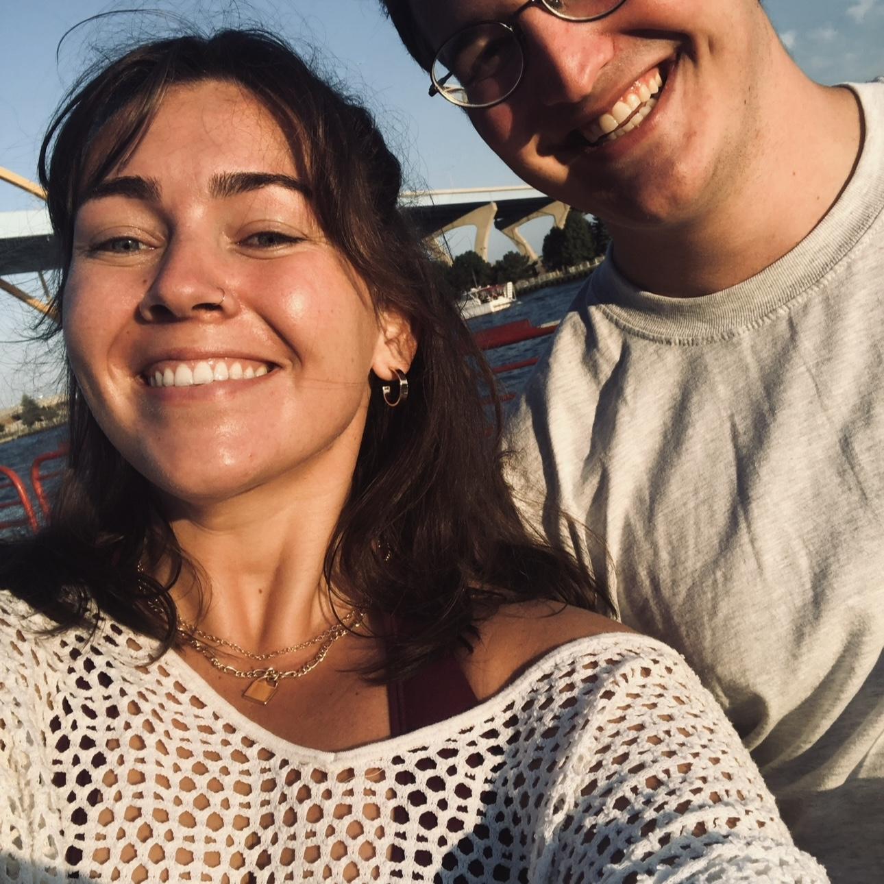 One of our first photos together. A weekend away in Milwaukee!