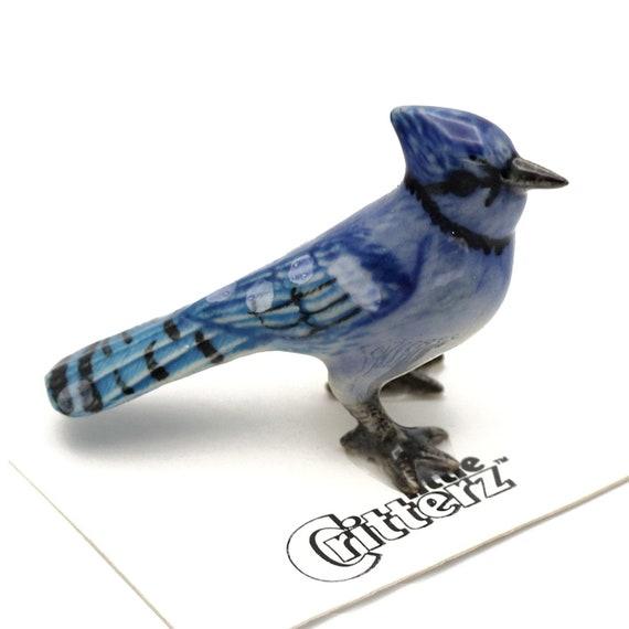 Bluejay "Mischief" - miniature porcelain figurine