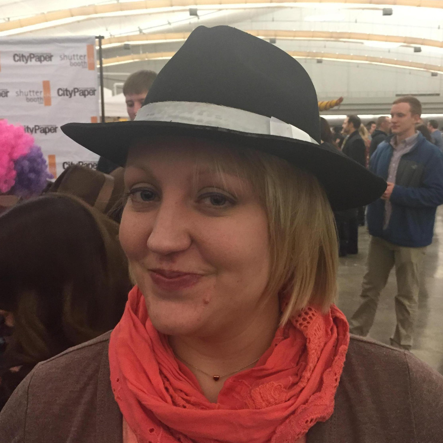 Our second date at Beerfest. There were some bad hats involved...