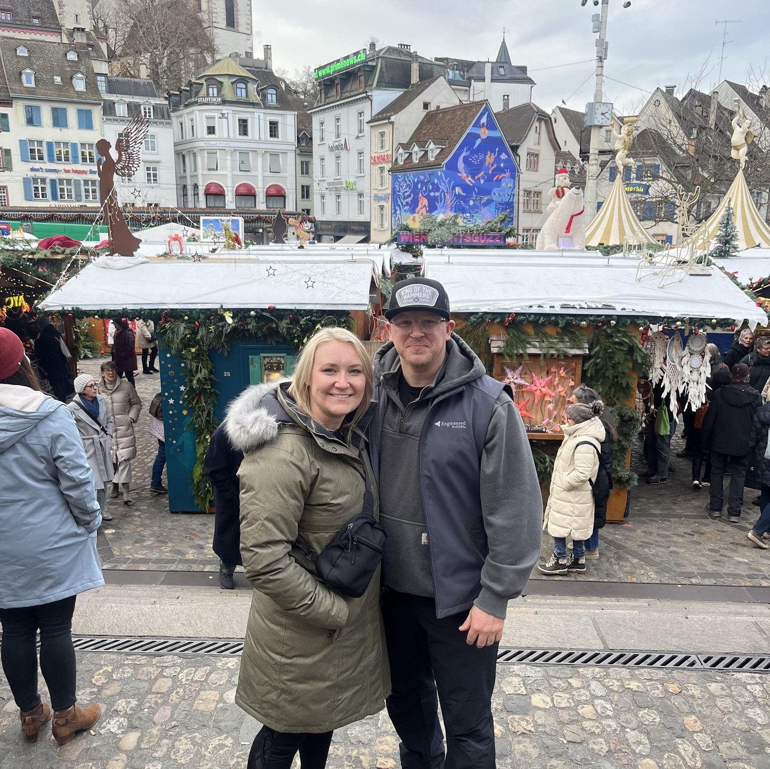 Enjoying the Christmas markets in Basel, Switzerland