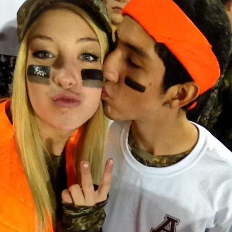 11/2013 - our 6 month dating anniversary at a Westlake vs Austin High football game