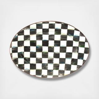 Courtly Check Oval Platter