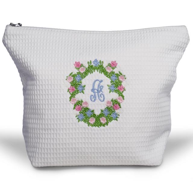 Cosmetic Bag | "Out of Africa" Crest, "L" Initial