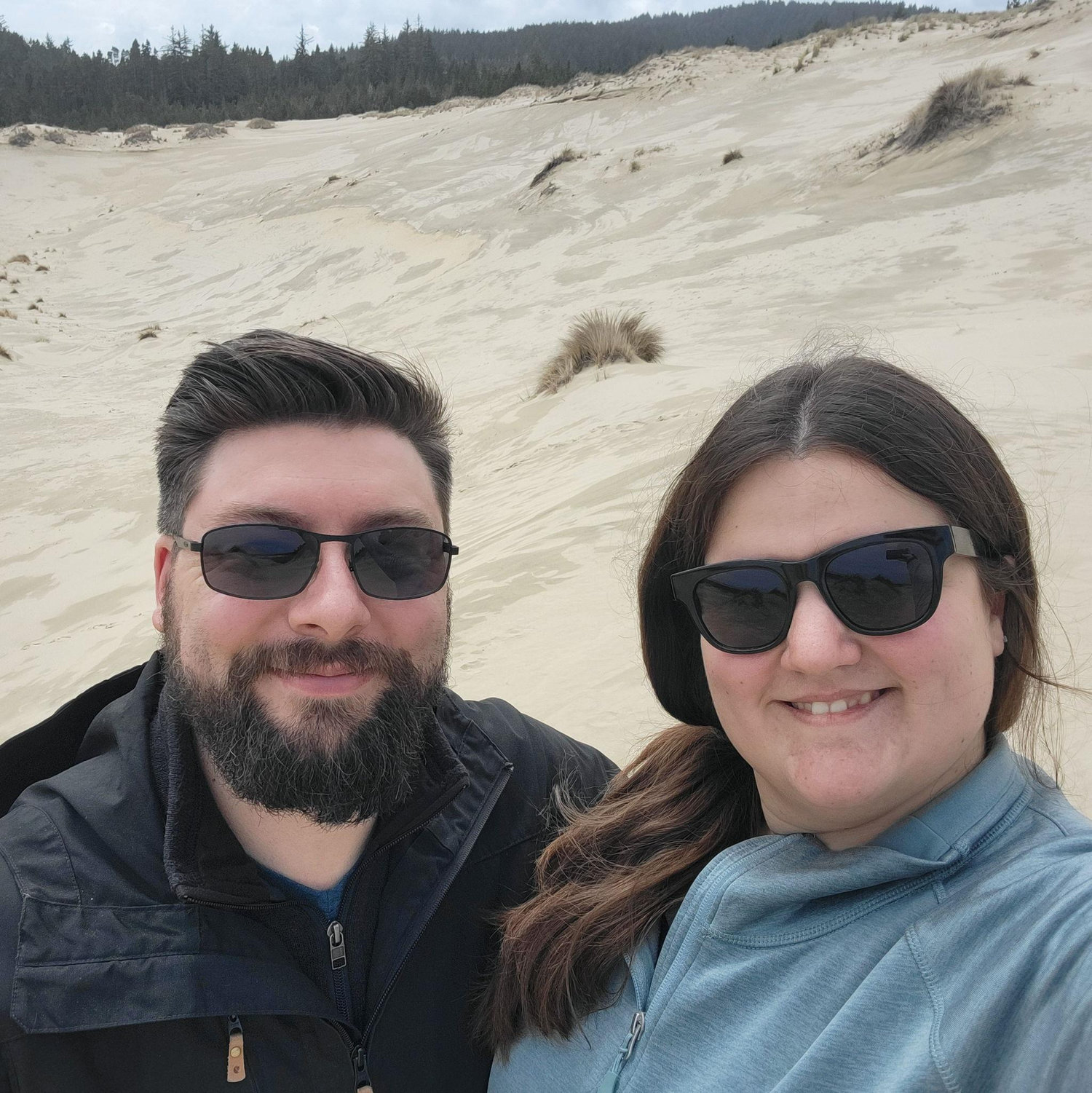 Into the sand dunes