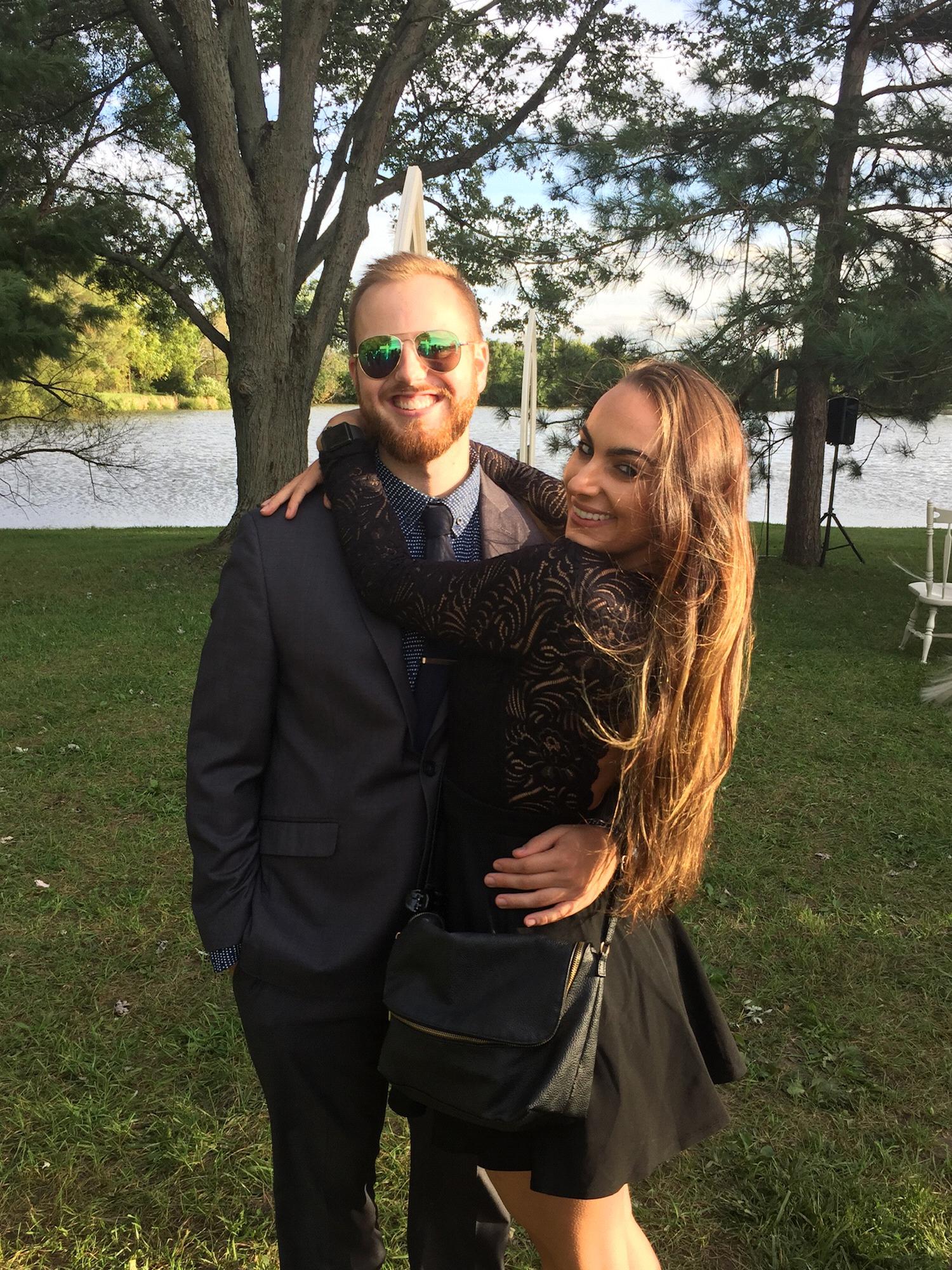 Our first wedding together.