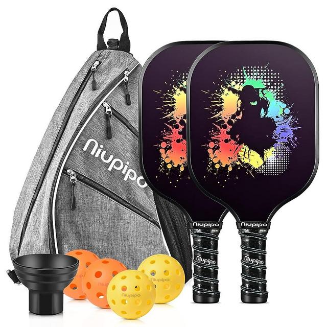 niupipo Pickleball Paddle, USAPA Approved Pro Graphite Pickleball Paddle/Paddles Set, Polypropylene Honeycomb Core, Cushion 4.72In Grip, Portable Bag/Paddle Cover, Lightweight Pickleball Racket