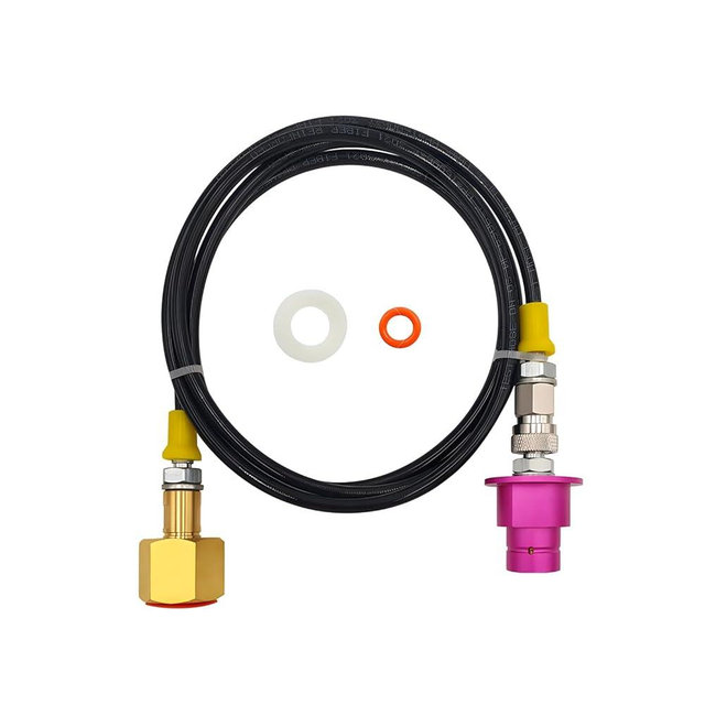 Soda Terra Machine Co2 Adapter Quick Connector Adapter Plastic Hose Compatible with Terra DUO Art Gaia Series (60inch)