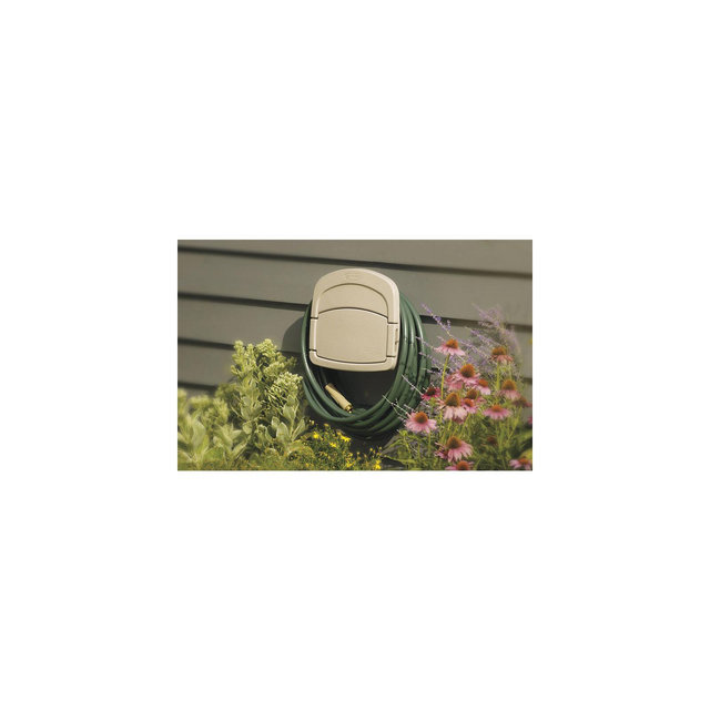 Suncast Hose Hangout 150 ft. Taupe Wall Mounted Hose Hanger