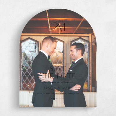 Black Wedding Save the Date - Galiena Photo